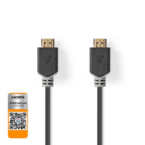 Billede af Nedis - 2.0 HDR High Speed HDMI (Han-Han) (Anthracite) - 4K@60Hz - 5,0 m