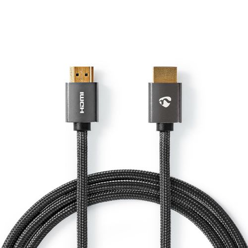 Billede af Nedis - 2.0 HDR High Speed HDMI (Han-Han) (Metal/Grå) - 4K@60Hz - 3,0 m