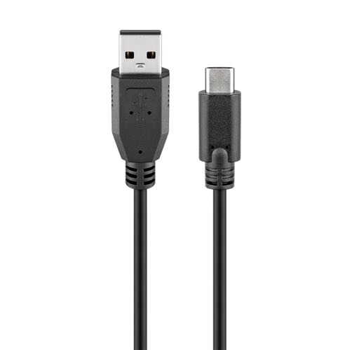 Se Goobay - USB 2.0 High Speed kabel (USB-A / USB-C) (Han-Han) (Sort) - 0,5 m hos AV-ZHOP.dk