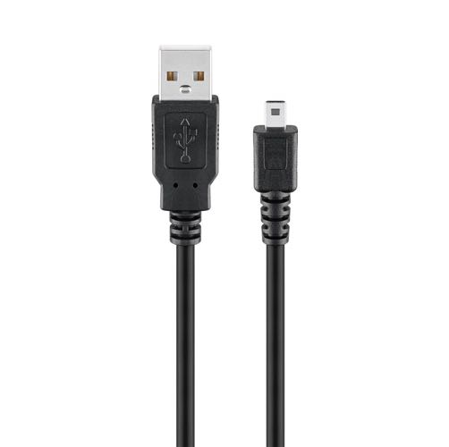 Goobay - USB 2.0 High Speed kabel (USB-A / USB Mini-B, 8-pin) (Han-Han) (Sort) - 1,8 m
