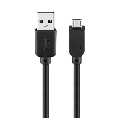 Goobay - USB 2.0 High Speed kabel (USB-A / USB Mirco-B) (Han-Han) (Sort) - 0,15