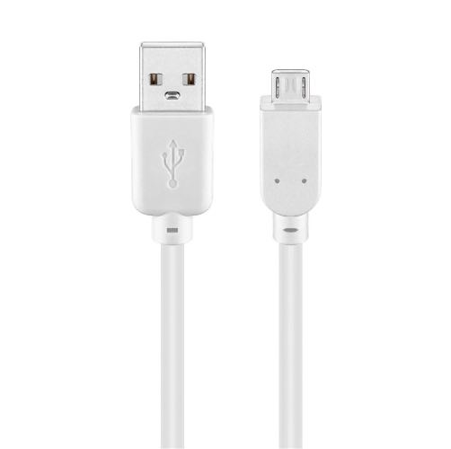 Goobay - USB 2.0 High Speed kabel (USB-A / USB Mirco-B) (Han-Han) (Hvid) - 1,8