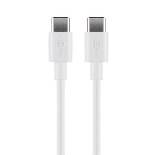 Goobay - USB-C 2.0 (Gen.1) kabel (USB-C / USB-C) (Han-Han) (Hvid) - 2,0 m
