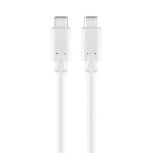 Billede af Goobay - USB-C 3.2 (Gen.1) kabel (USB-C / USB-C) (Han-Han) (Hvid) - 0,5 m