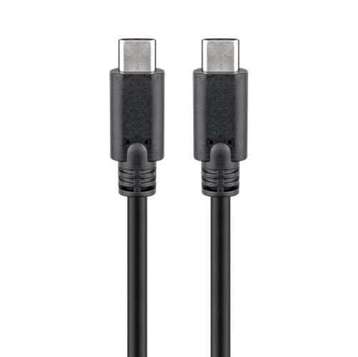 Se Goobay - USB-C 3.2 (Gen.1) kabel (USB-C / USB-C) (Han-Han) (Sort) - 1,5 m hos AV-ZHOP.dk