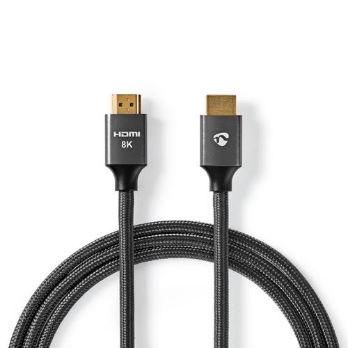 Billede af Nedis - 2.1 HDR Ultra Speed HDMI (Han-Han) (Metal/Grå) - 8K@60Hz - 1,0 m