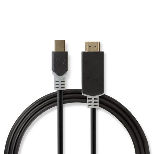 Billede af Nedis - Mini DisplayPort (han) 1.2 til HDMI (Anthracite) - 4K@30Hz - 2,0 m