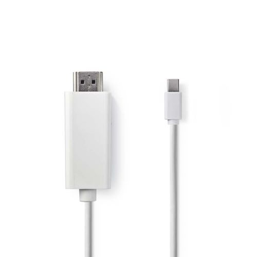 Billede af Nedis - Mini DisplayPort (han) 1.2 til HDMI (Hvid) - 4K@30Hz - 2,0 m