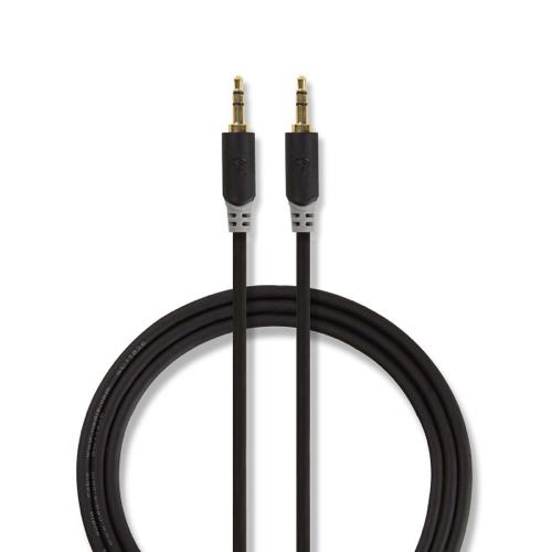 Billede af Nedis - Minijack Stereo Audio kabel (3,5mm) (Han-Han) (Anthracite) - 5,0 m