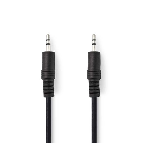 Se Nedis - Minijack Stereo Audio kabel (3,5mm) (Han-Han) (Sort) - 1,0 m hos AV-ZHOP.dk