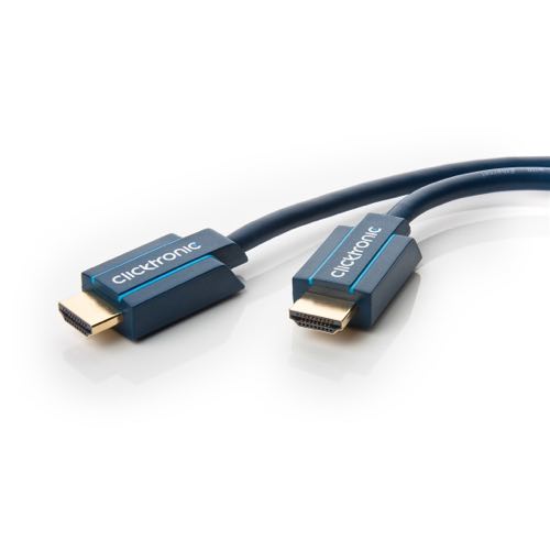 Billede af Clicktronic - 2.0 HDR High Speed HDMI kabel (Han-Han) (Blå) - 4K@60Hz - 3,0 m
