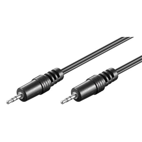 Goobay - Minijack Stereo Audio kabel (2,5mm) (Han-Han) (Sort) - 1,5 m