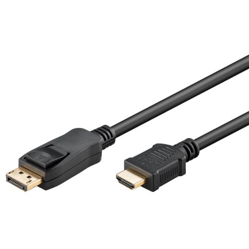 Goobay - DisplayPort 1.2 til HDMI 1.4 (Han-Han) (Sort) - 4K@30Hz - 1,0 m