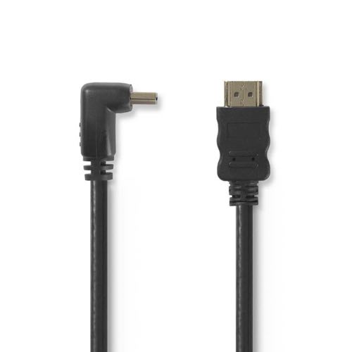 Se Nedis - 1.4 High Speed HDMI - 90 grader vinklet (Han-Han) (Sort) - 4K@30Hz - 1,5 m hos AV-ZHOP.dk