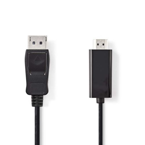 Se Nedis - DisplayPort 1.1 til HDMI 1.4 (Han-Han) (Sort) - 4K@30Hz - 2,0 m hos AV-ZHOP.dk