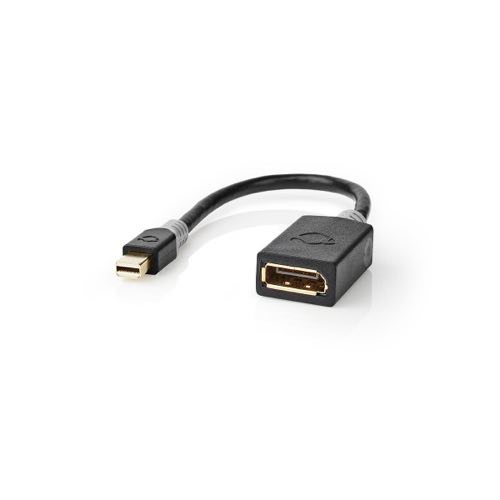 Se Nedis - Mini DisplayPort 1.4 til DisplayPort Adapter (Han-Hun) (Anthracite) - 8K@60Hz - 0,2 m hos AV-ZHOP.dk