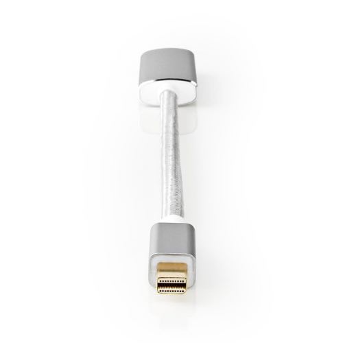 Se Nedis - Mini DisplayPort 1.2 til HDMI adapter (Han-Udg) (Sølv) - 4K@60Hz - 0,2 m hos AV-ZHOP.dk