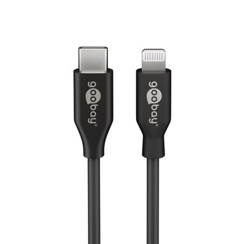 Se Goobay - USB-C kabel Apple MFi certified (USB-A / Apple Lightning) (Han-Han) (Sort) - 1,0 m hos AV-ZHOP.dk
