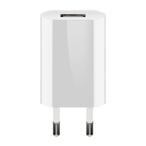Goobay - USB lader 1A (5W) (Han-Han) (Hvid) - 0,1 m