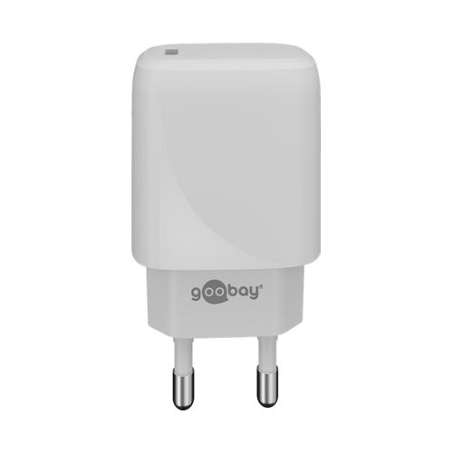 Billede af Goobay - USB-C PD Hurtig lader (3A/20W) (Han-Han) (Hvid) - 0,1 m