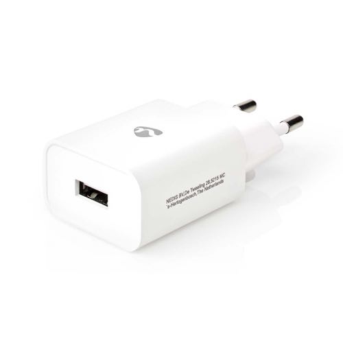 Nedis - USB-A lader 2.1A (10.5W) (Han-Han) (Hvid) - 0,1 m