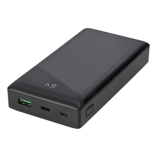 Deltaco - Powerbank (1x USB-A / 1x USB-C) - 20000 mAh - 3A/18W (Sort)