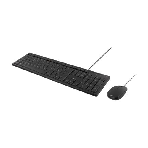 Deltaco - Kablet tastatur m/mus - nordisk layout (Sort)