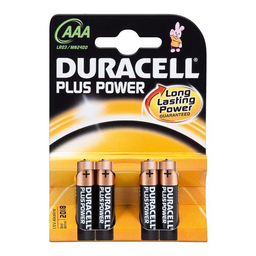 Billede af Duracell - AAA - 4 stk - Alkaline Plus Power (1.5V)