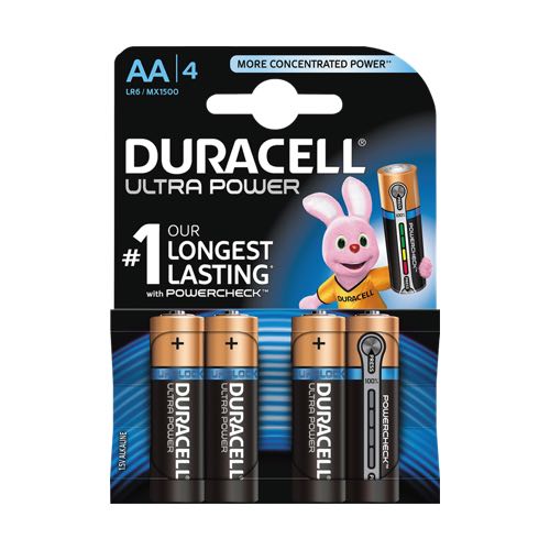 Billede af Duracell - AA - 4 stk - Alkaline Ultra Power (1.5V)