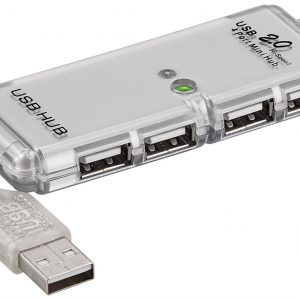 Goobay - USB-A Hub (USB-A / 4xUSB-A 2.0)(Grå) - 0,1 m