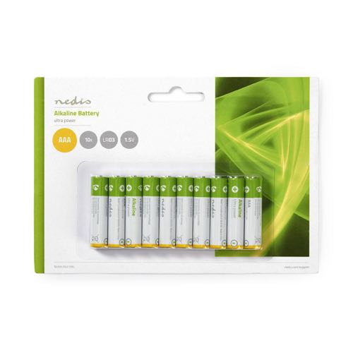 Se Nedis - AAA - 10 stk - Alkaline (1.5V) hos AV-ZHOP.dk