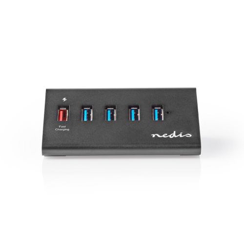 Billede af Nedis - USB-A 3.0 Hub (4xUSB-A / 1xHurtig opladningsport)(Sort) - 0,1 m