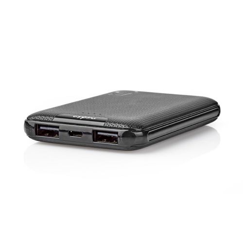 Billede af Nedis - Powerbank (2xUSB A) - 5000 mAh - 2.1A/10W (Sort)