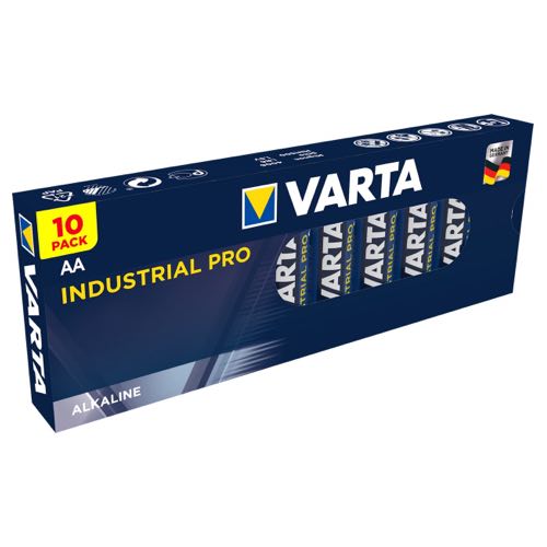 Se Varta - AA - 10 stk - Alkaline Industrial (1.5V) hos AV-ZHOP.dk