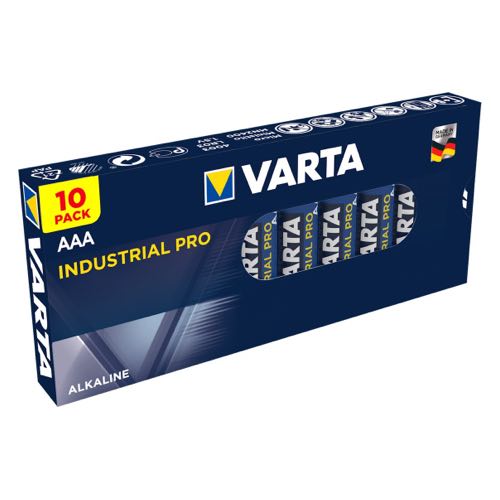 Se Varta - AAA - 10 stk - Alkaline Industrial (1.5V) hos AV-ZHOP.dk