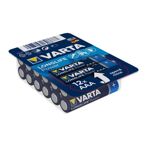 Se Varta - AAA - 12 stk - Alkaline Longlife Power (1.5V) hos AV-ZHOP.dk