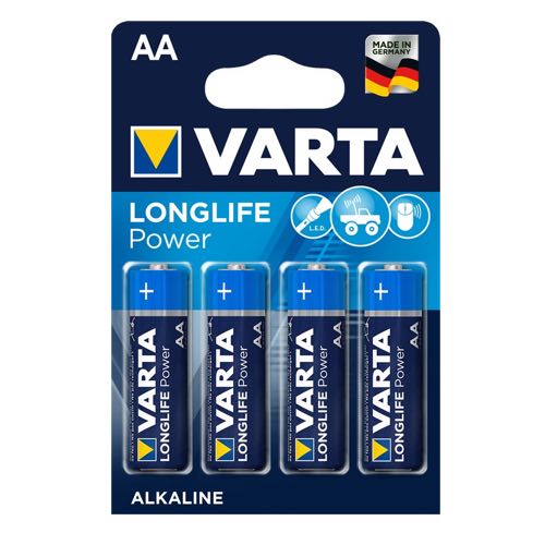 Se Varta - AA - 4 stk - Alkaline Longlife Power (1.5V) hos AV-ZHOP.dk