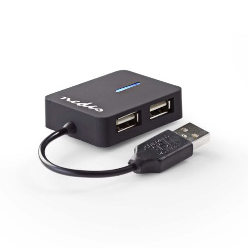 Billede af Nedis - USB-A Hub (USB-A / 4xUSB-A 2.0)(Sort) - 0,1 m