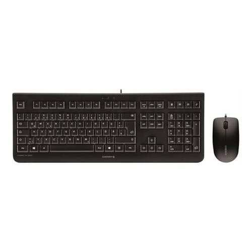 Cherry - Kablet tastatur m/mus - nordisk layout (Sort)