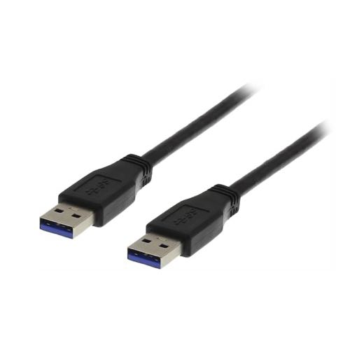 Deltaco - USB 3.0 SuperSpeed kabel (USB-A / USB-A) (Han-Han) (Sort) - 1,0 m