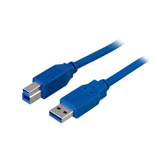 Deltaco - USB 3.0 SuperSpeed kabel (USB-A / USB-B) (Han-Han) (Blå) - 2,0 m