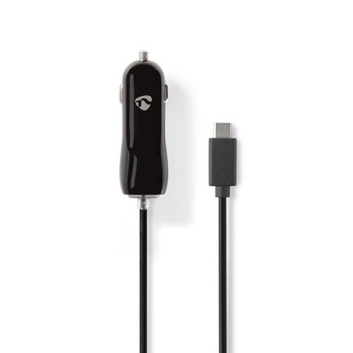 Se Nedis - Billader med kabel (1xUSB-C) (3.0A/15W) (Sort) - 1,0 m hos AV-ZHOP.dk