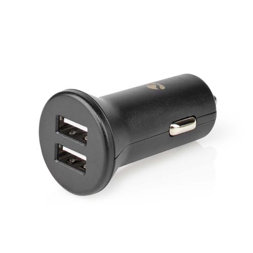 Se Nedis - USB billader (2xUSB-A) (2x2.4A/24W) (Sort) - 0,2 m hos AV-ZHOP.dk