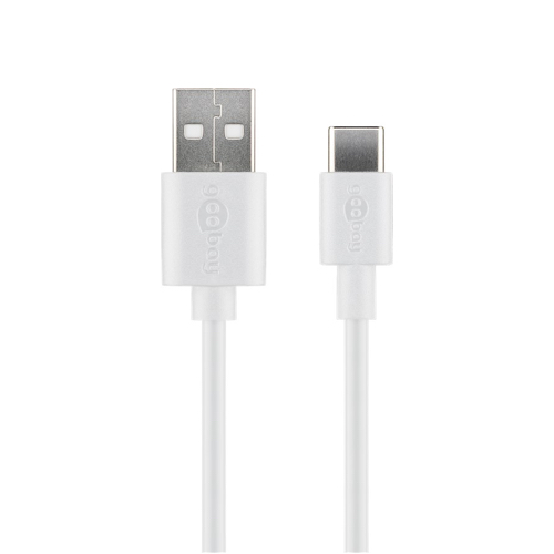 Goobay - USB 2.0 High Speed kabel (USB-A / USB-C)(Hvid) - 1,0 m