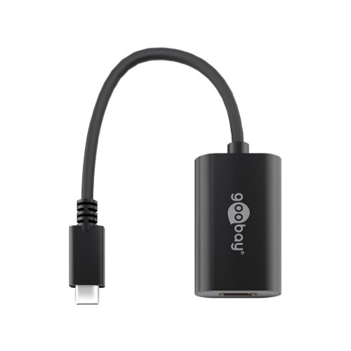 Se Goobay - USB-C til HDMI adapter (han/hun) (4K@60Hz) (Sort) - 0,2 m hos AV-ZHOP.dk