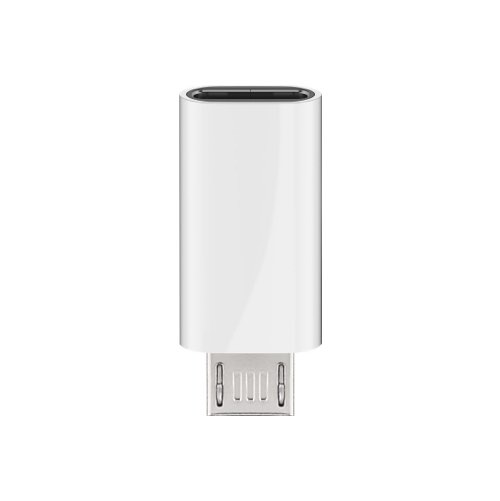 Billede af USB Micro-B 2.0 til USB-C adapter (han/hun) (Hvid) - 0,1 m - Goobay