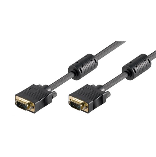 Se Full HD (S)VGA kabel (Han-Han) (Sort) - 1920x1080p - 3,0 m - Goobay hos AV-ZHOP.dk