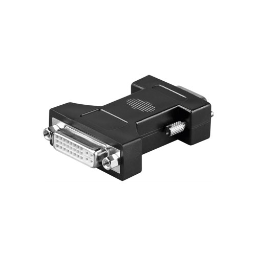 Billede af Analog DVI-I/VGA adapter (hun/han) (Sort) - 0,1 m - Goobay