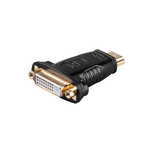 Billede af HDMI til DVI-D adapter (han/hun) (2560Ã1600@60Hz) (Sort) - 0,1 m - Goobay