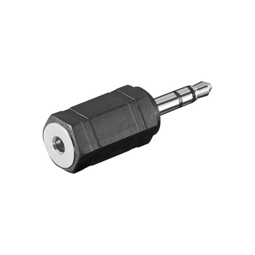 Billede af Minijack 3.5mm til 2.5mm adapter (han/hun) (Sort) - Goobay